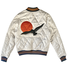 Load image into Gallery viewer, Silver Wings Bomber Jacket