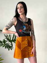 Load image into Gallery viewer, Cinnamon Girl Gold Cord Skirt