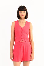 Load image into Gallery viewer, Coral Linen Blend Vest