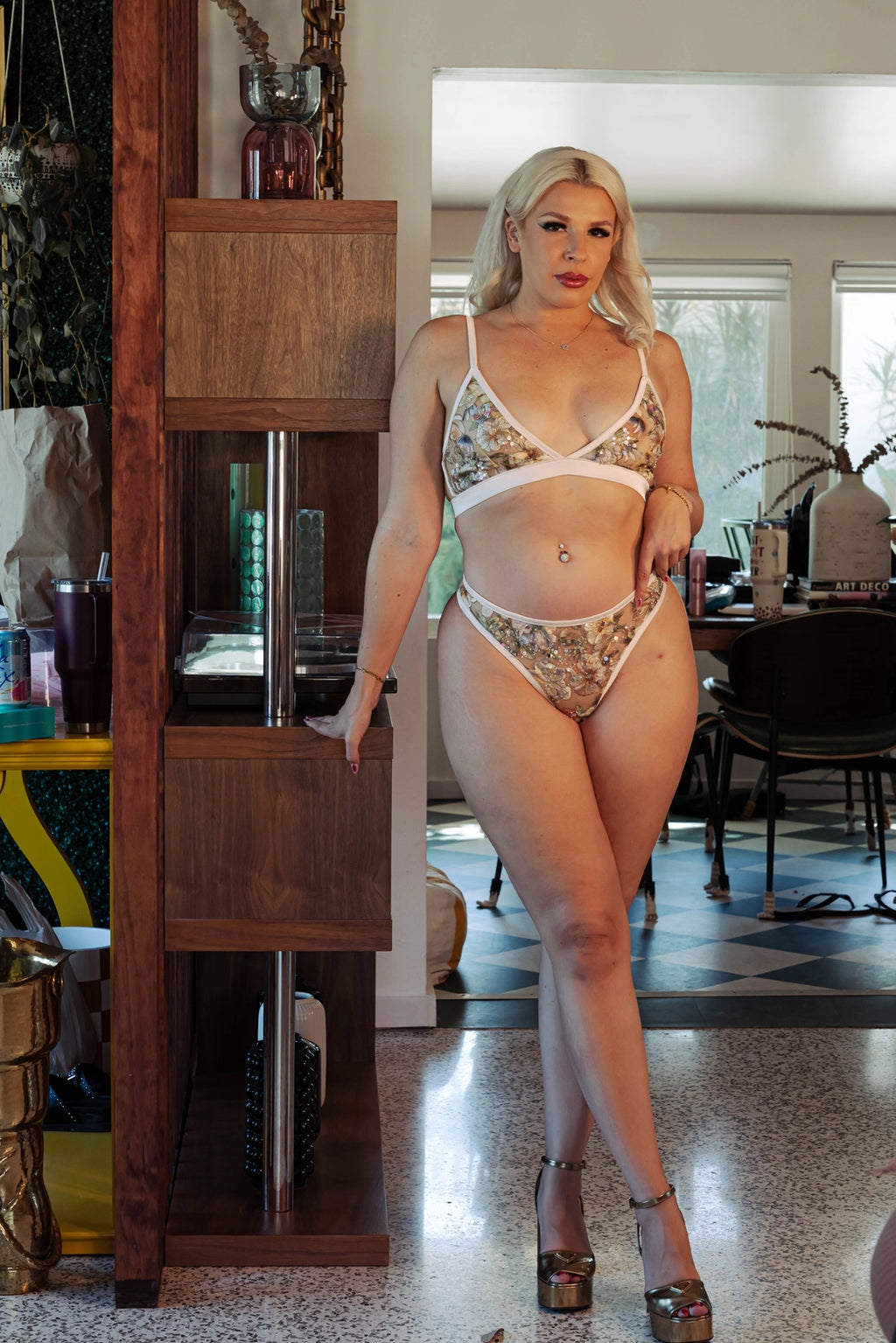 Champagne Sparkle Thong