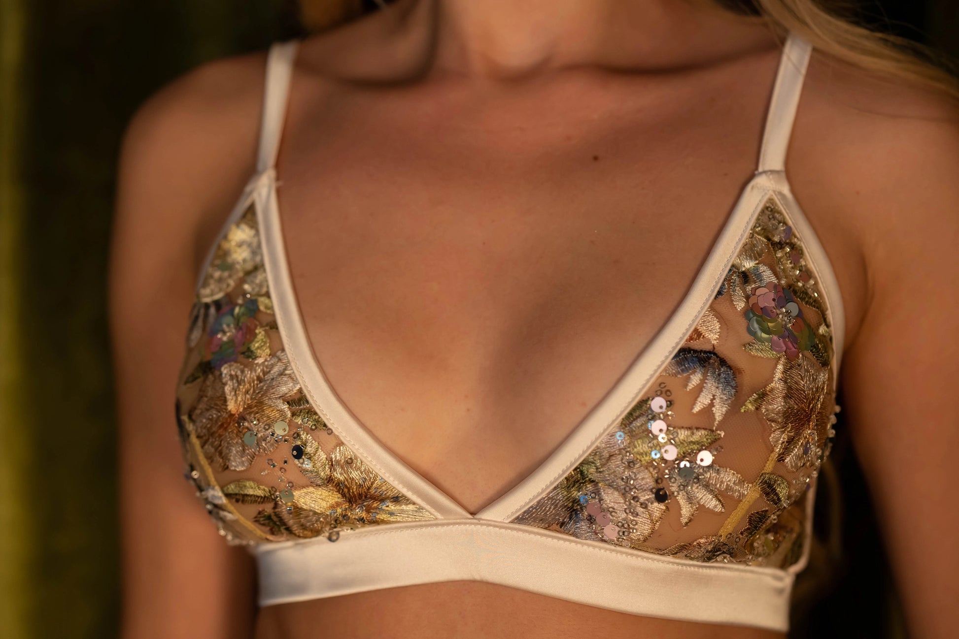 Champagne Sparkle Bralette