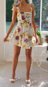 Spring Florals Mini Dress