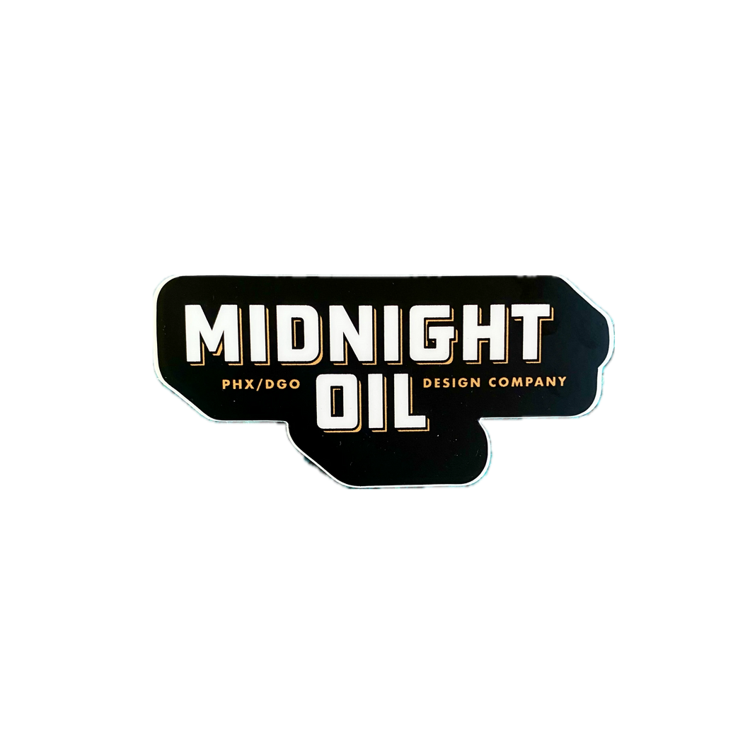 Midnight Oil Design Co. Sticker