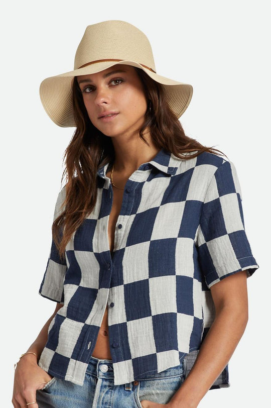Wesley Straw Packable Hat