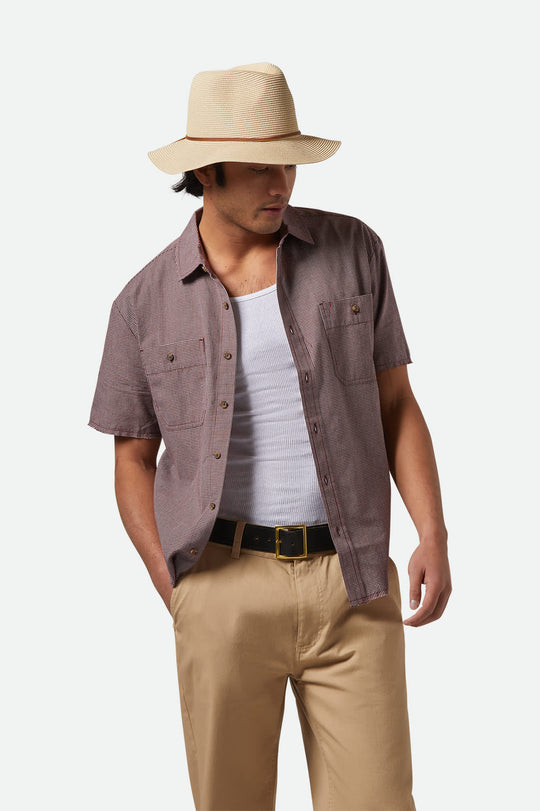 Wesley Straw Packable Hat