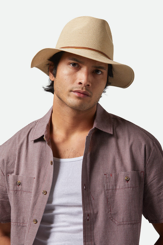 Wesley Straw Packable Hat