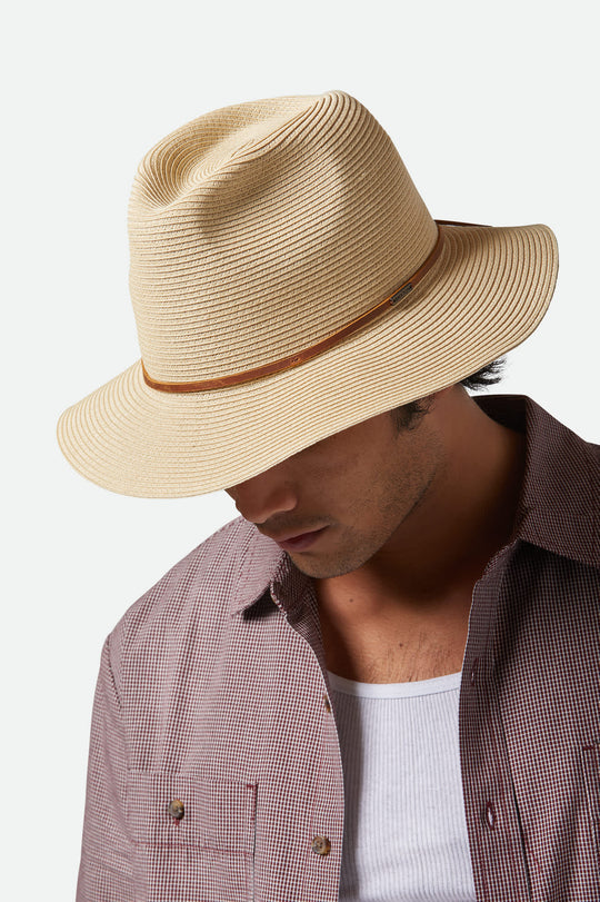 Wesley Straw Packable Hat