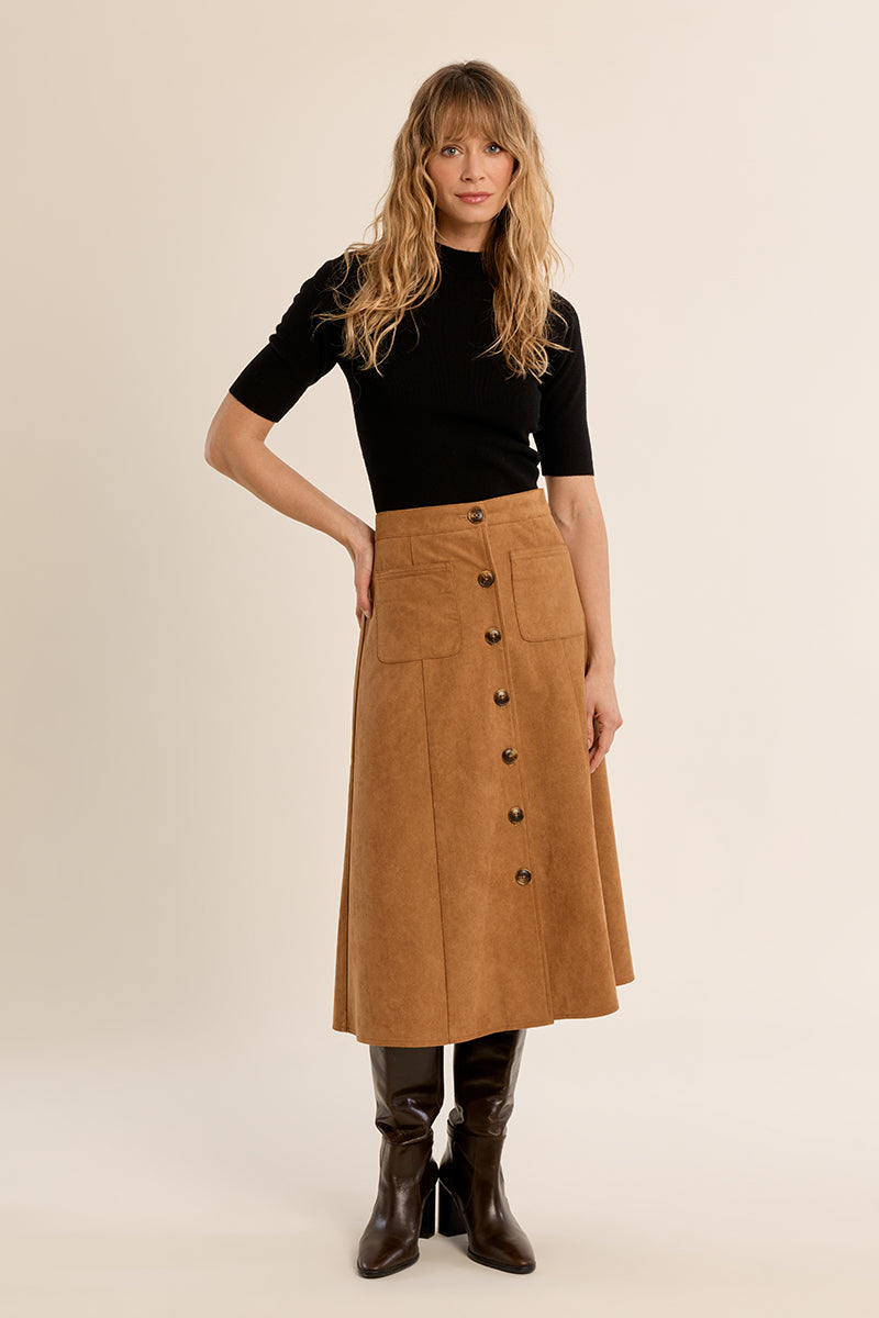 Preslee Faux Suede Skirt