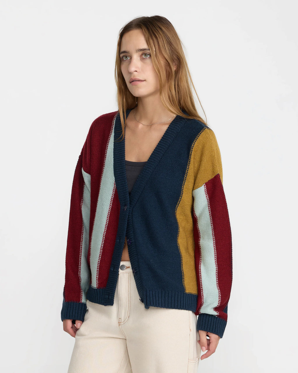 Unbound Color Block Cardigan