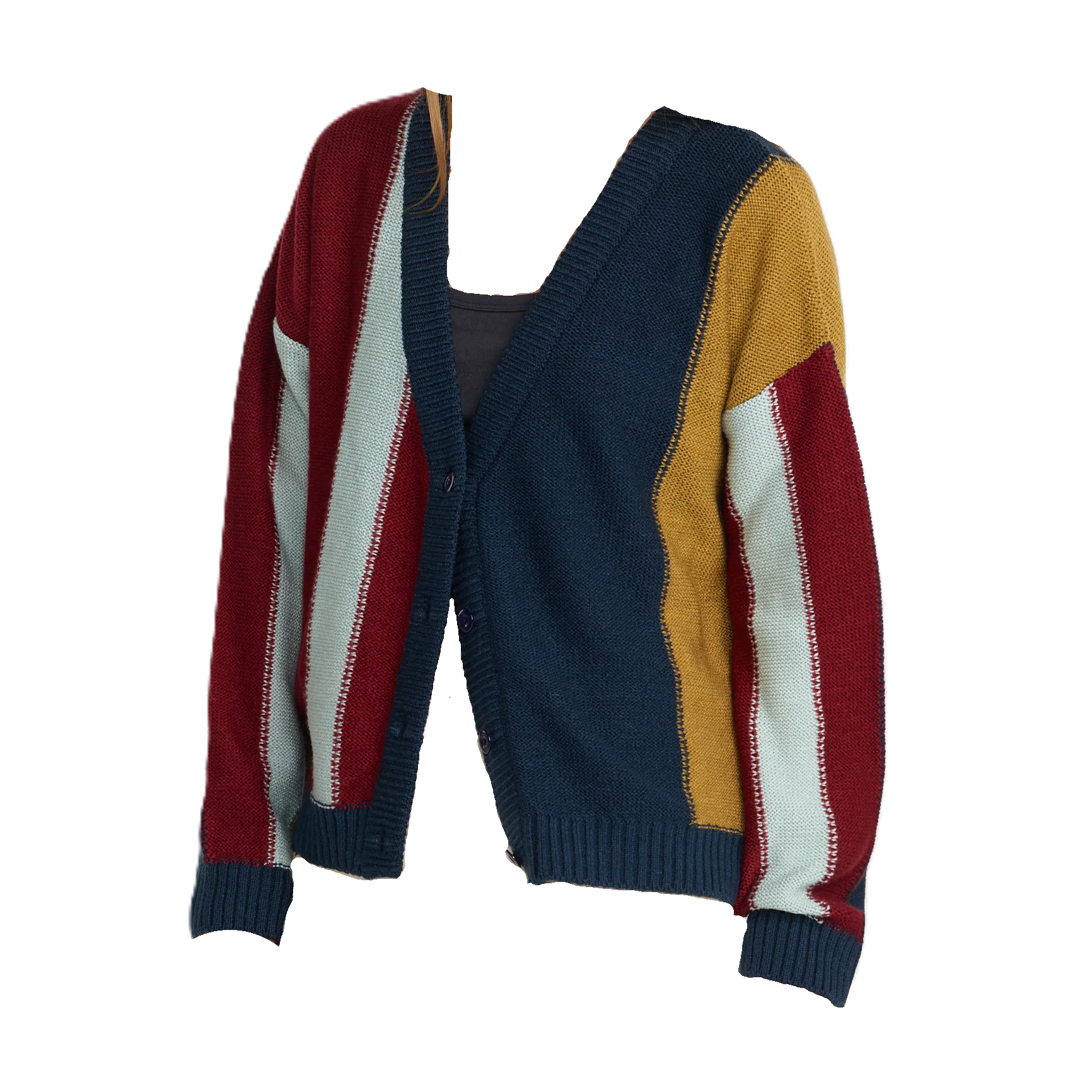 Unbound Color Block Cardigan