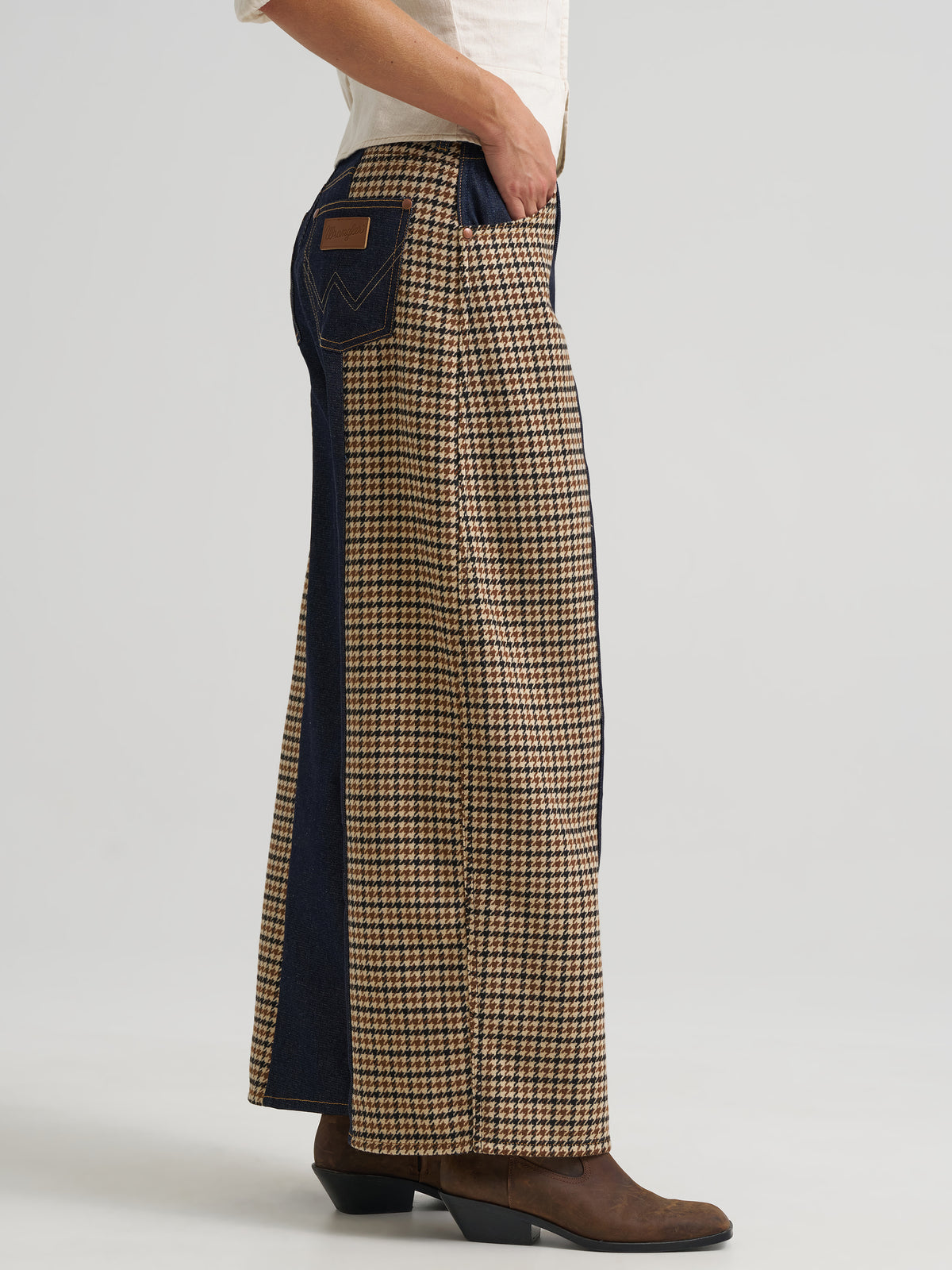Houndstooth Cowboy Barrel Jean