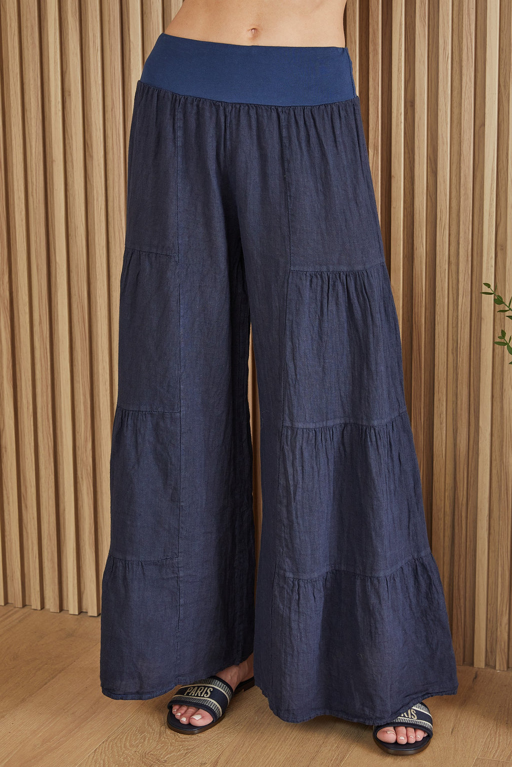Aggie Linen Palazzo Pants