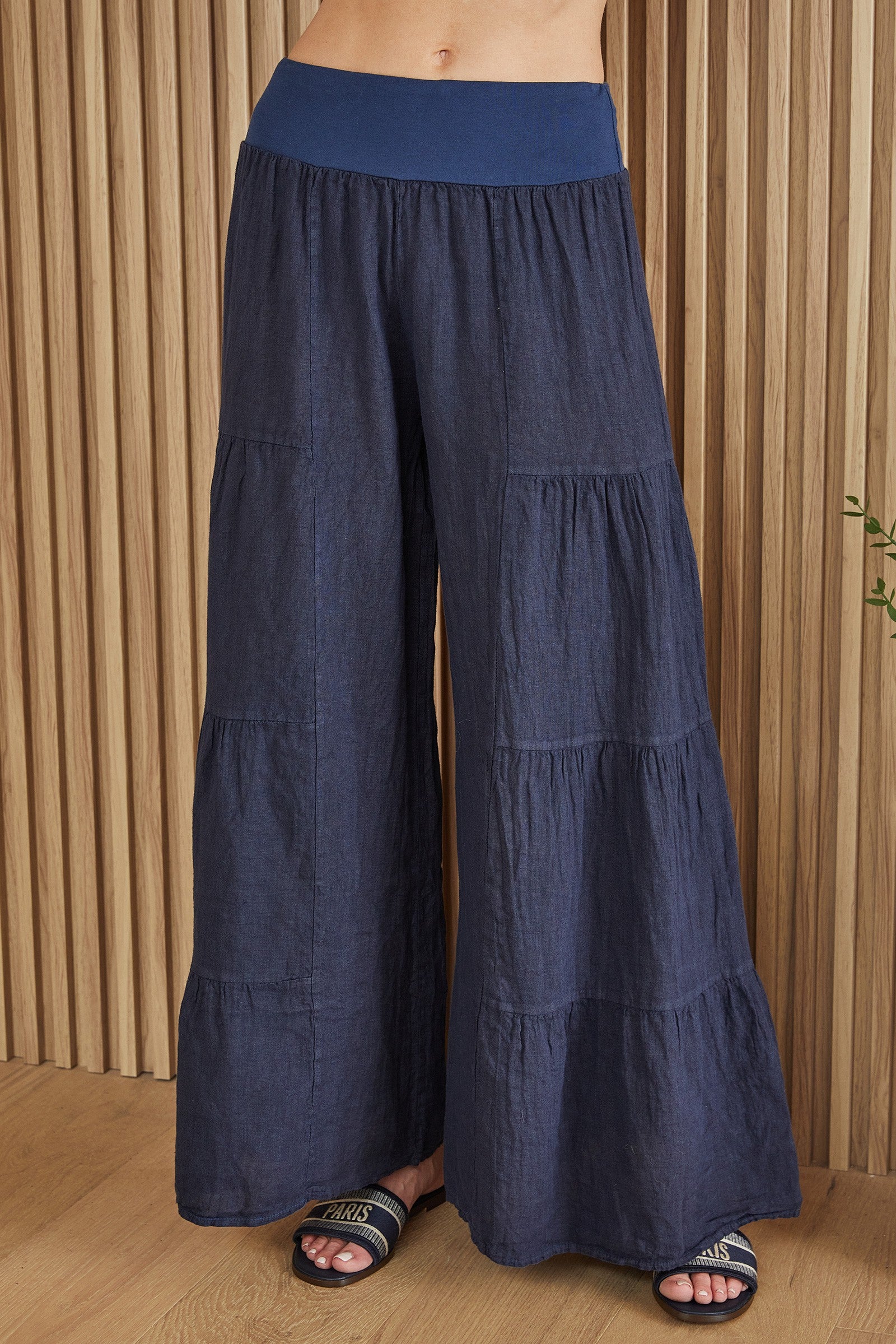 Aggie Linen Palazzo Pants