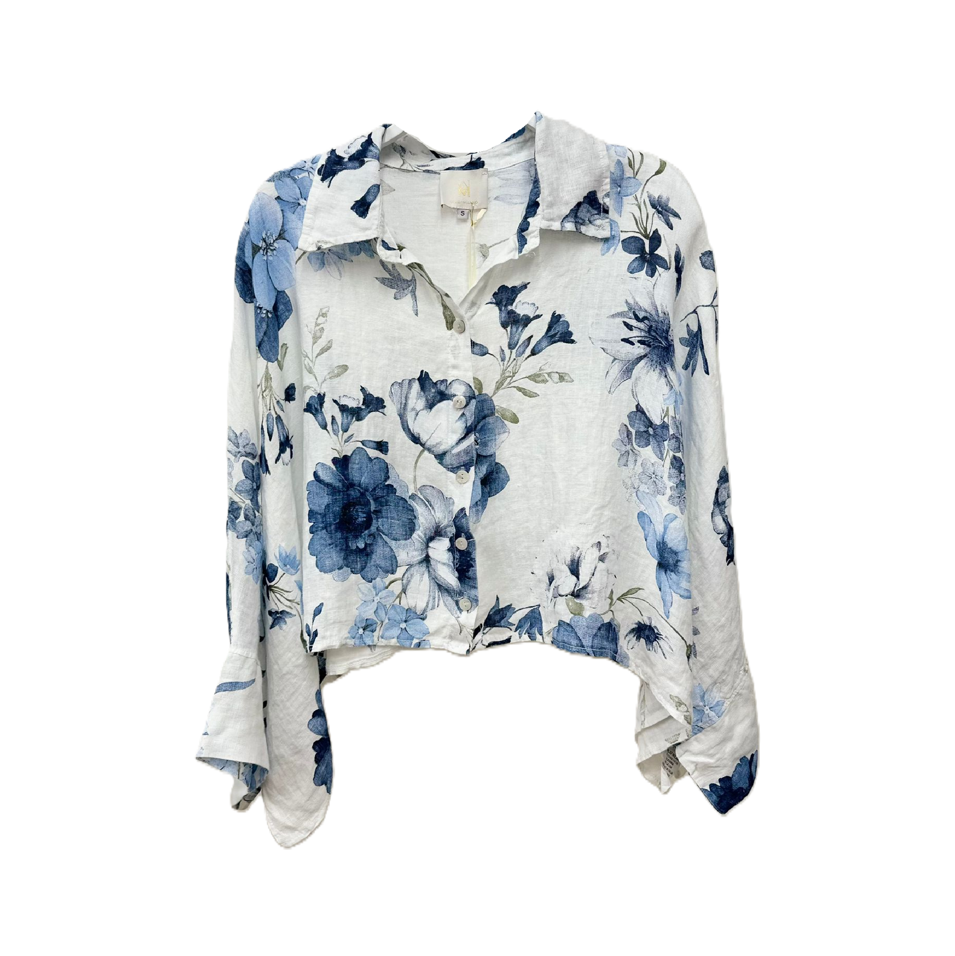 Gardenia Button Down Linen Top