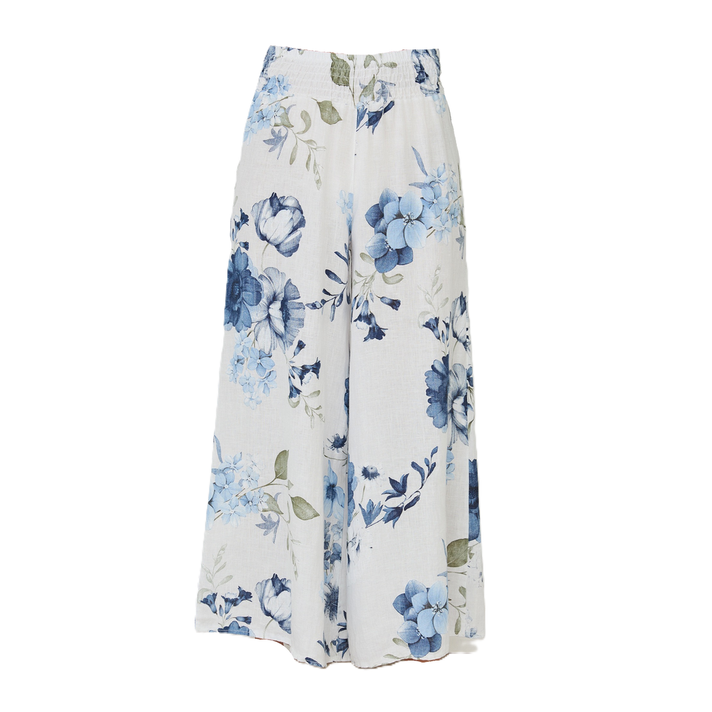Gardenia Wide Leg Linen Pant