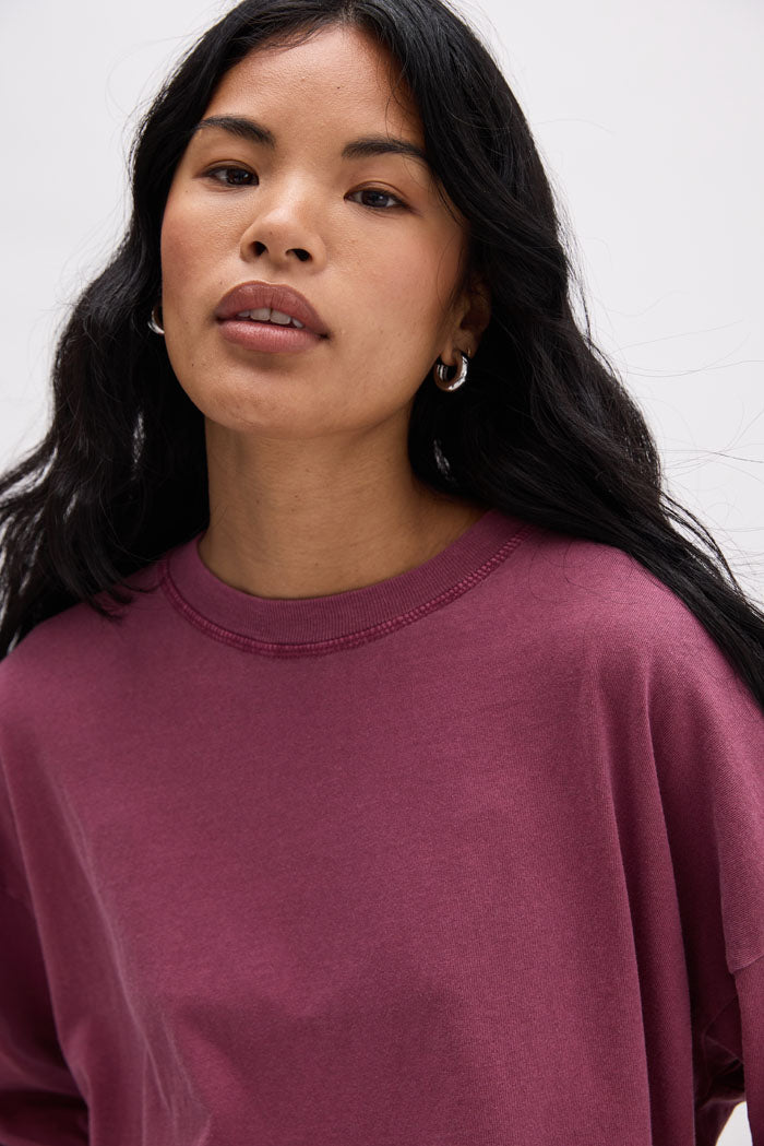 Relaxed Crop LS Tee