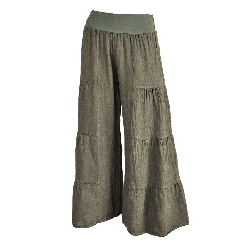 Aggie Linen Palazzo Pants