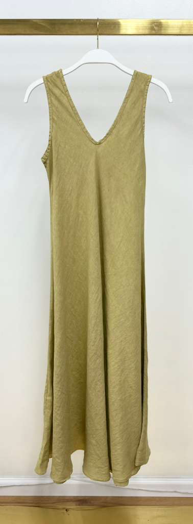 Elena Linen V-neck Maxi
