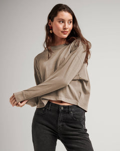 Relaxed Crop LS Tee