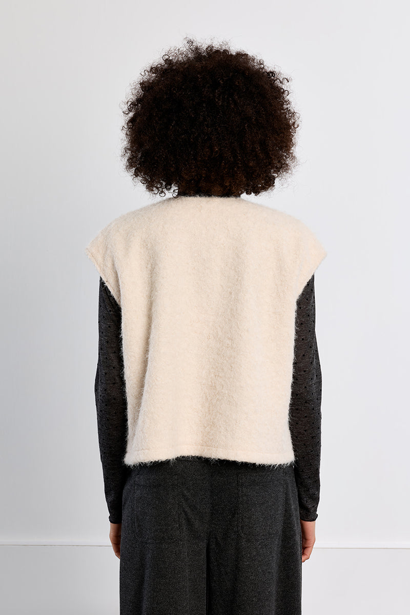 Imogen Felted Faux Fur Vest