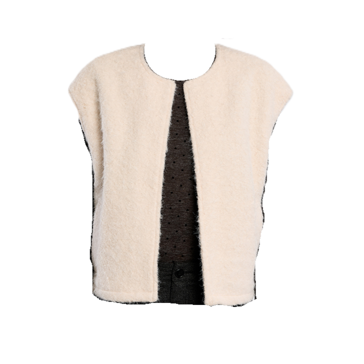 Imogen Felted Faux Fur Vest