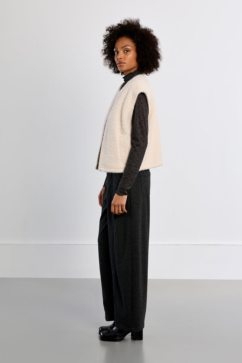Imogen Felted Faux Fur Vest
