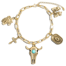 Load image into Gallery viewer, Western Charms Bracelet