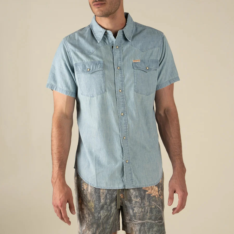 Wyatt Pearl Snap SS Top