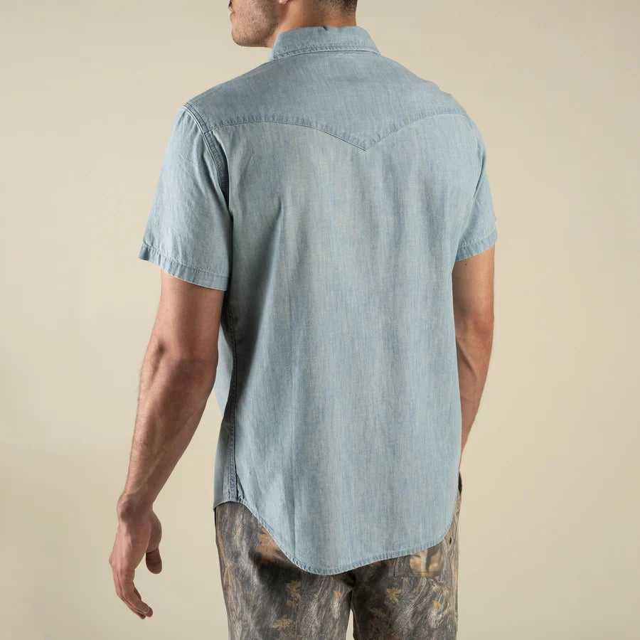 Wyatt Pearl Snap SS Top