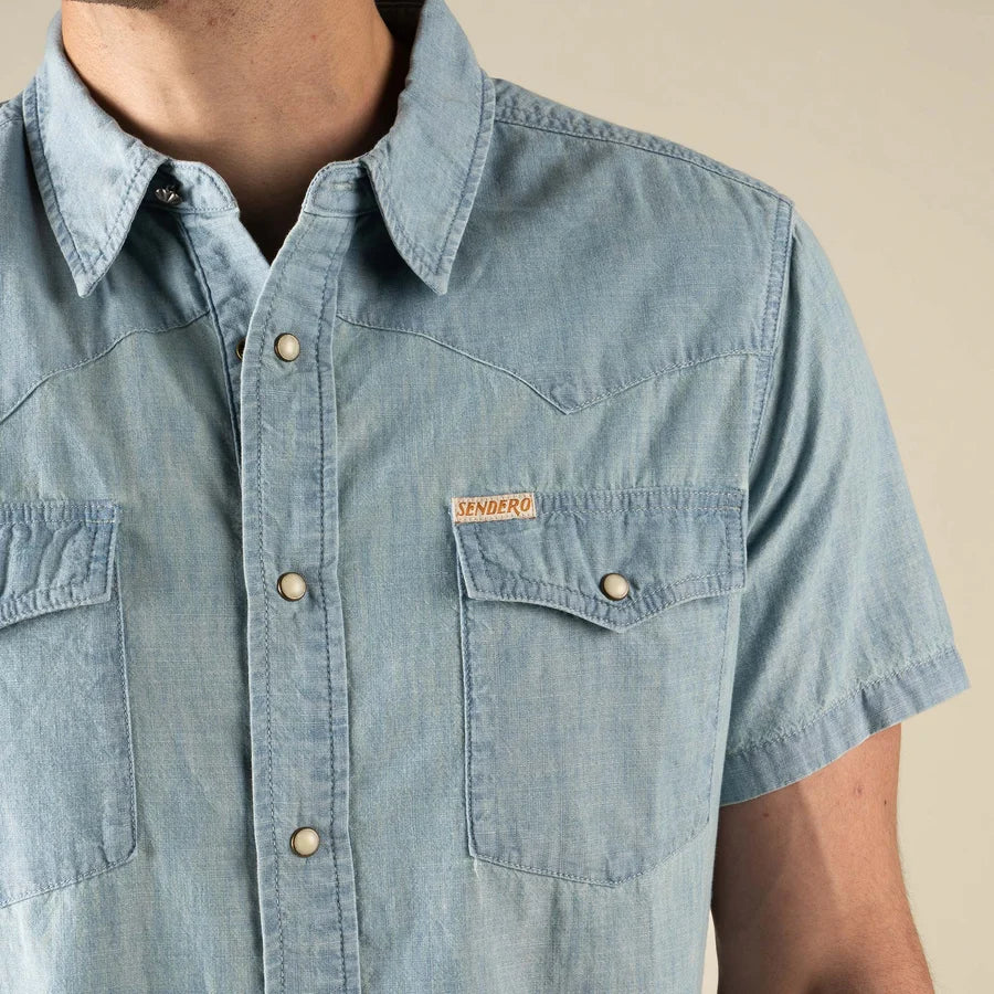 Wyatt Pearl Snap SS Top
