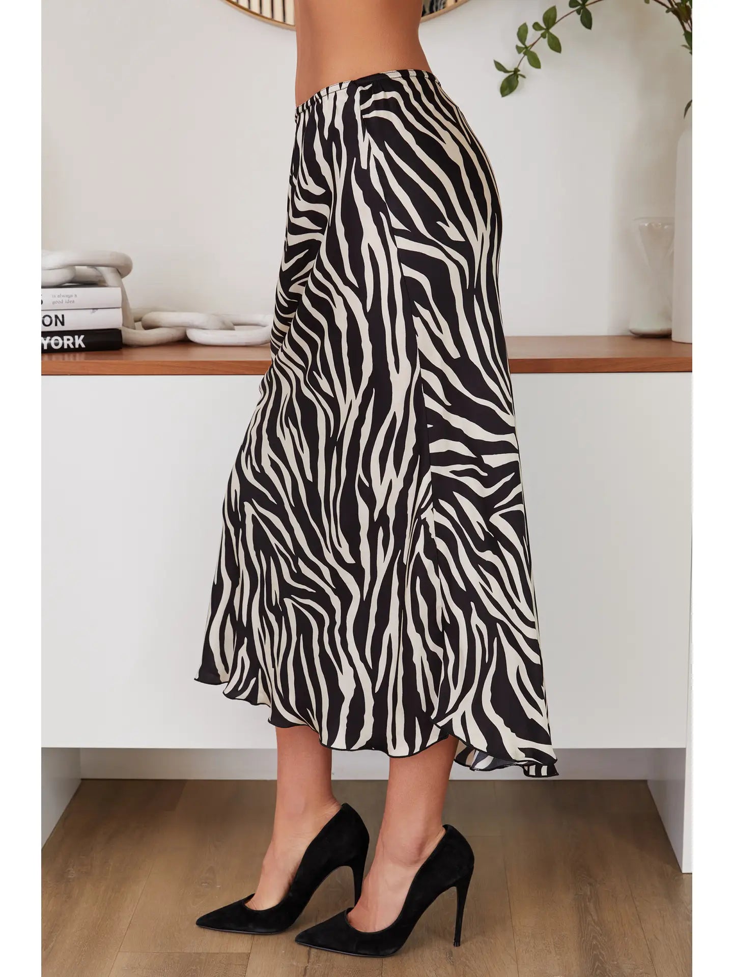 Zehava Silky Midi Skirt