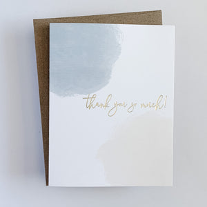 Thank You Watercolor Greeting Card