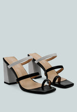 Load image into Gallery viewer, Marve Strappy Contrast Heel