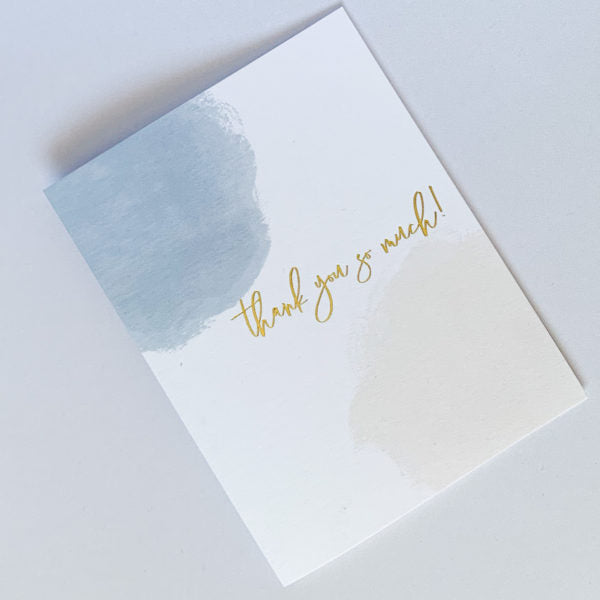 Thank You Watercolor Card