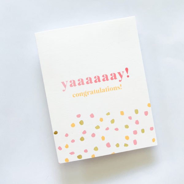 Yaaaay! Ombre & Gold Foil Card