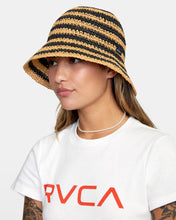 Load image into Gallery viewer, Right On Straw Bucket Hat