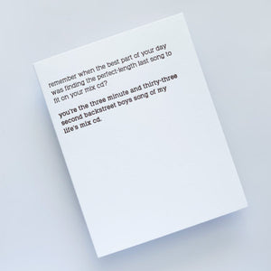 Perfect-Length Song Card