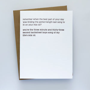 Perfect-Length Song Card